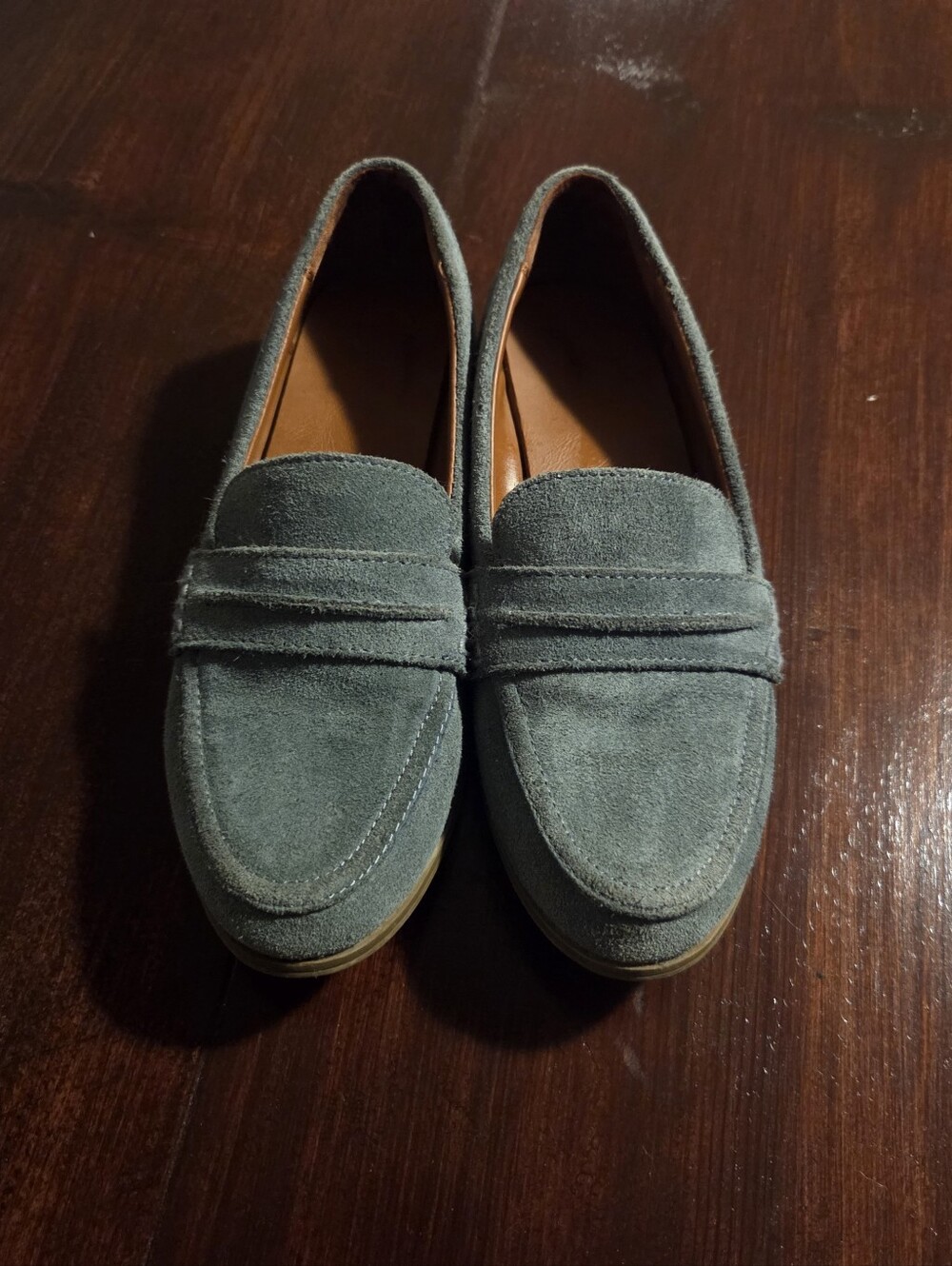Blue Suede Loafers